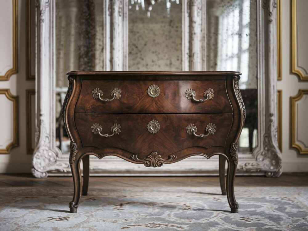 antyczna komoda na giętych nogach