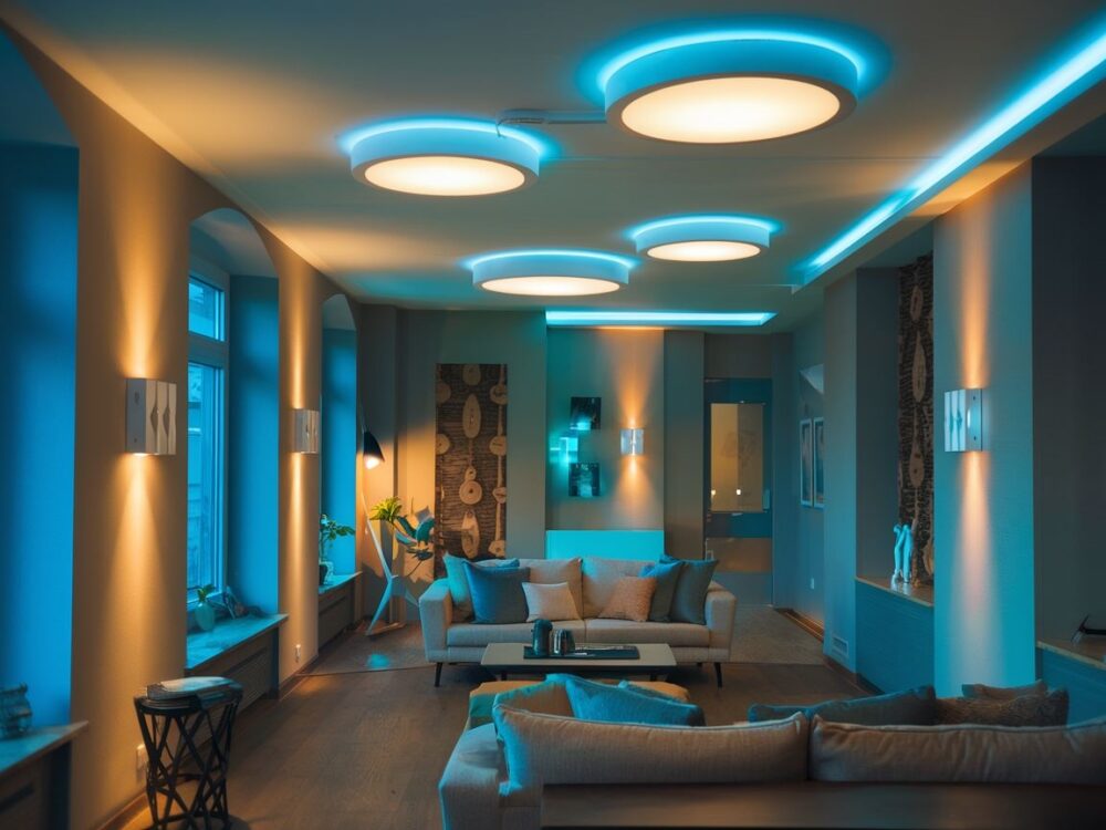 aranżacja światła led