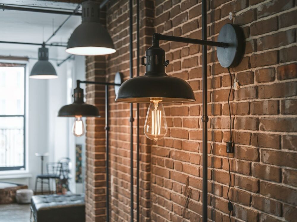 czarne oświetlenie wiszące