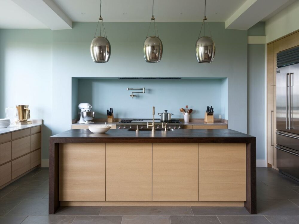 designerska lampa kuchnia