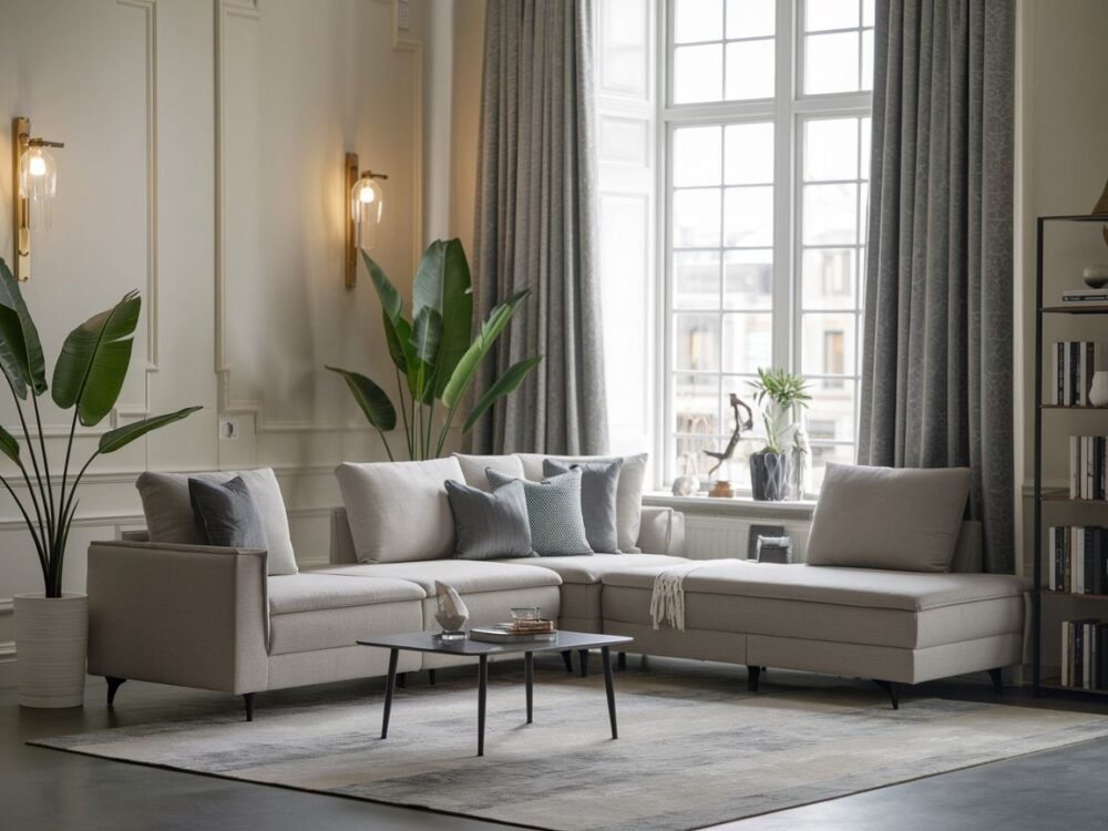 elegancki narożnik do salonu