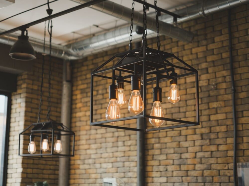 industrialna lampa sufitowa