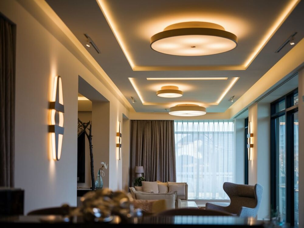 ledy w nowoczesnym wnętrzu