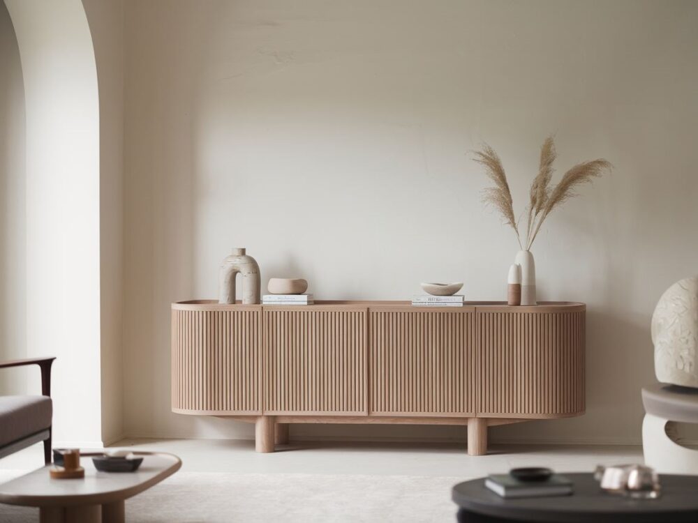 mebel z ryflowanym frontem