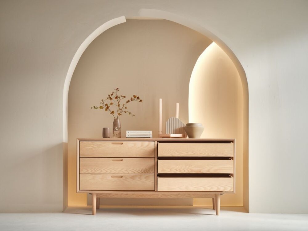 minimalistyczna komoda skandynawska