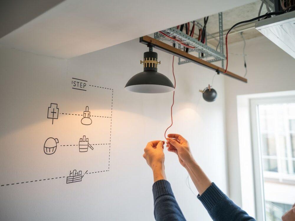 narzędzia do montażu lampy