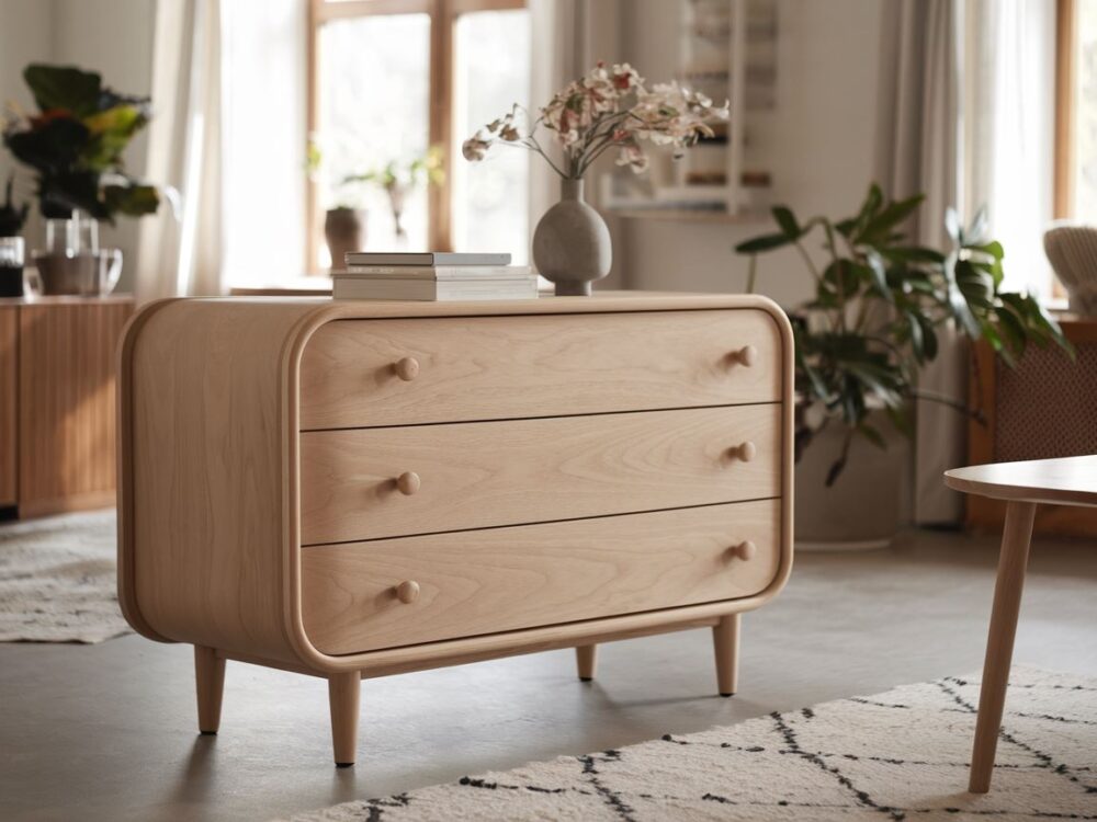 nowoczesna komoda drewniana