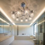 nowoczesny żyrandol do łazienki