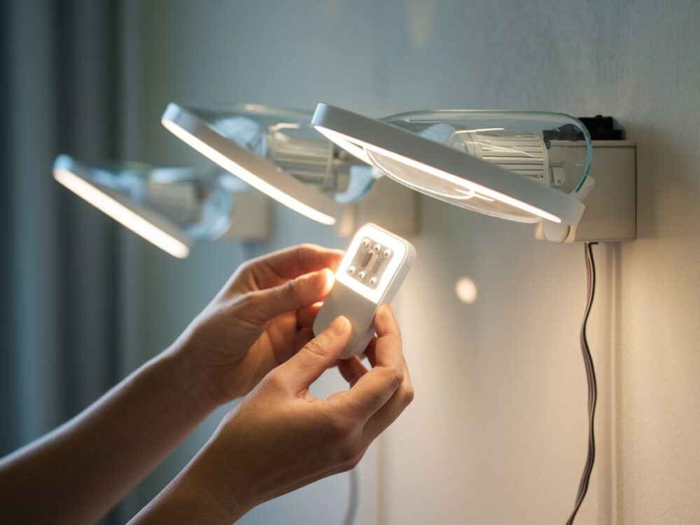 podłączanie lampy LED