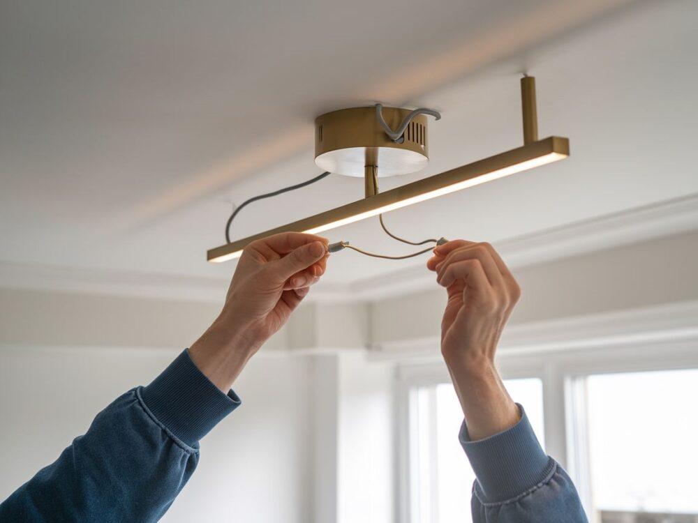 podłączanie lampy sufitowej