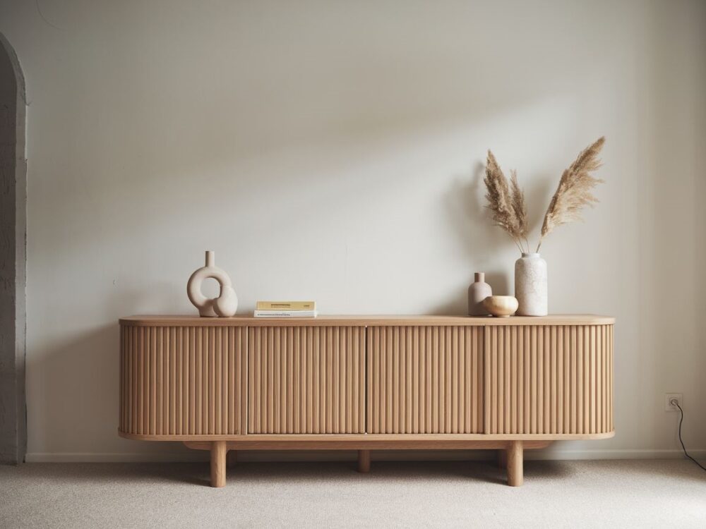 ryflowana powierzchnia komody