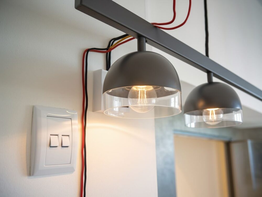 schemat elektryczny dwóch lamp