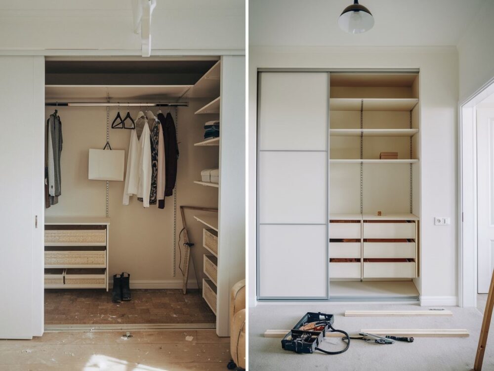 szlifowanie drzwi szafy