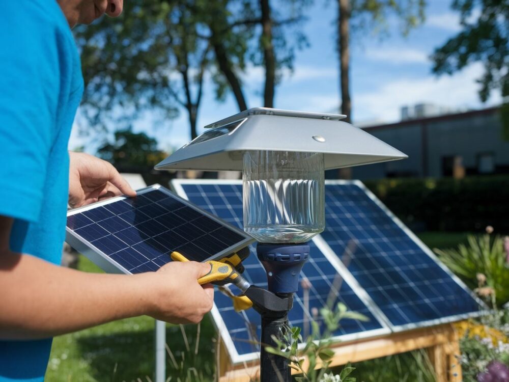 wymiana panelu słonecznego