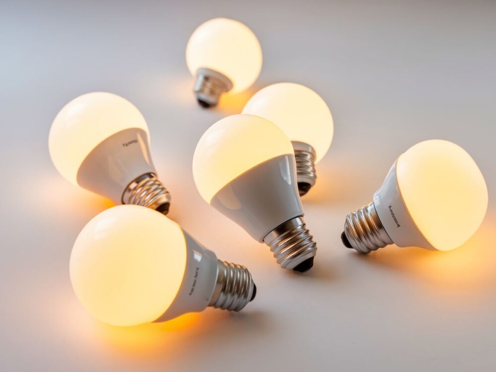 żarówka z symbolem oszczędzania energii