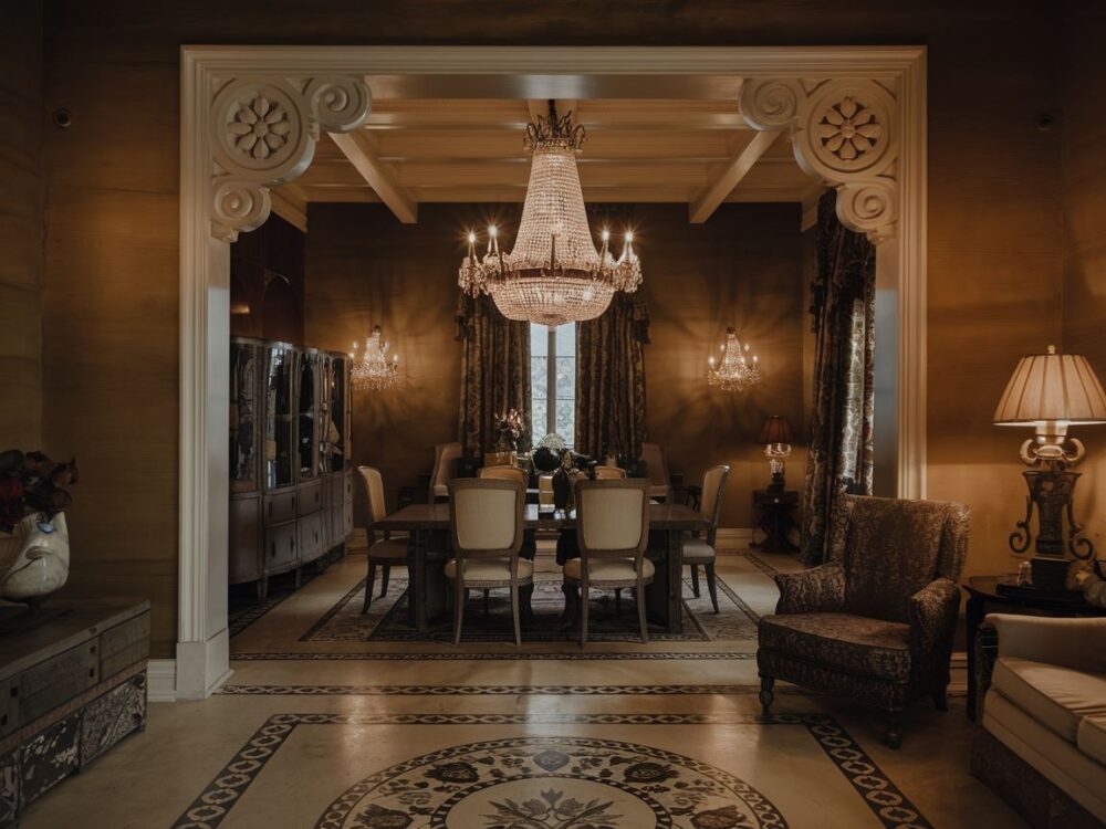 żyrandol w stylu vintage